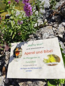 Mehr über den Artikel erfahren „Wocha teun“ – bei Aperol und Bibel